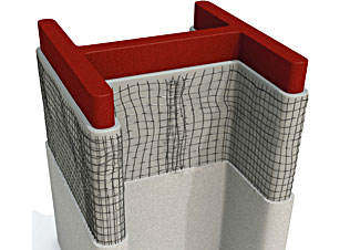 网格搭接处附着力不足-由不正确的安装所导致，进而造成延误和返工